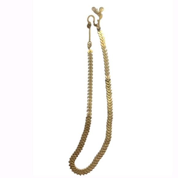 Madewell Infinite Arrowstack Chevron Chain Necklace - Picture 2 of 3